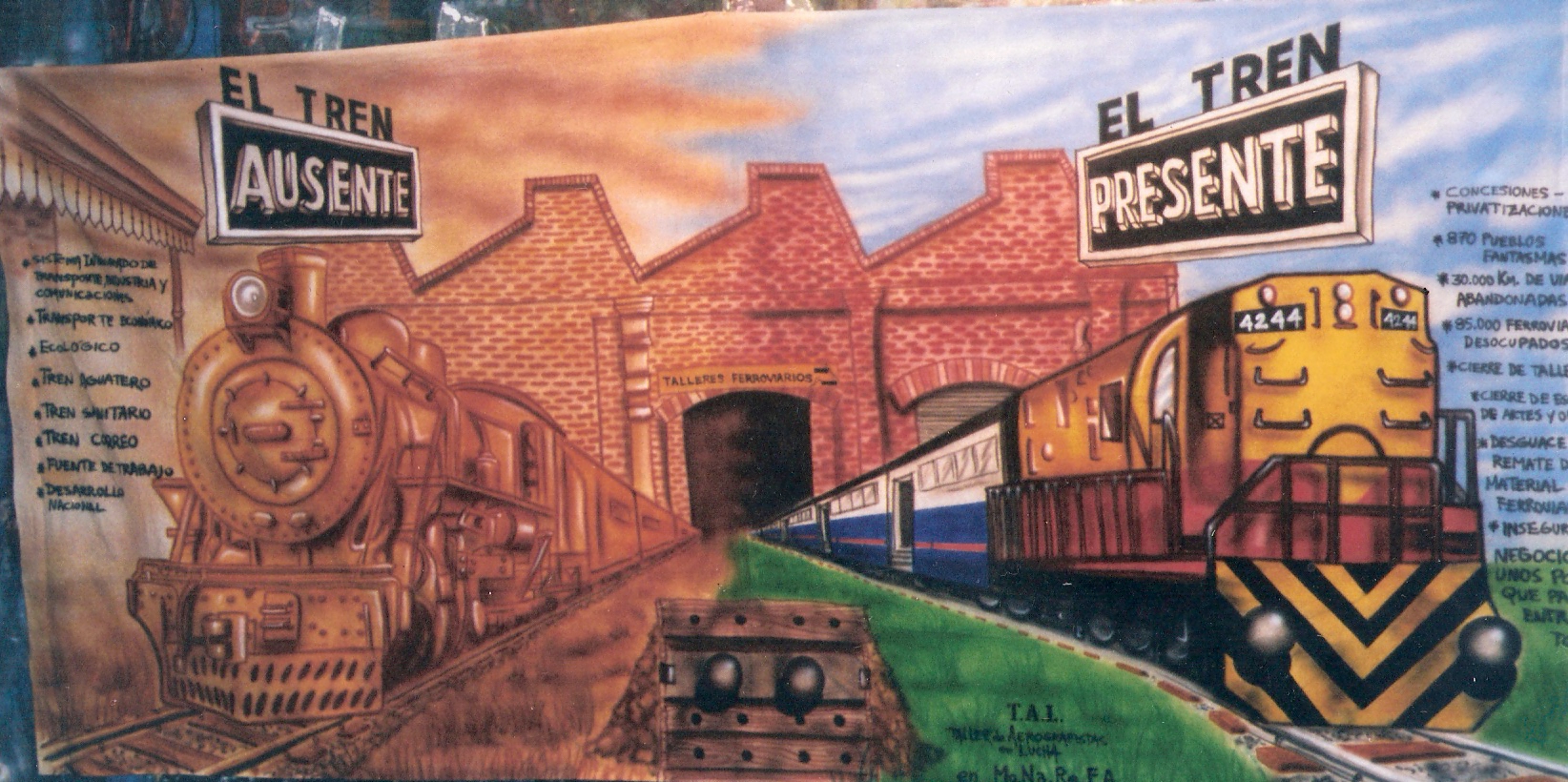 FERROCARRIL AUSENTE Y PRESENTE